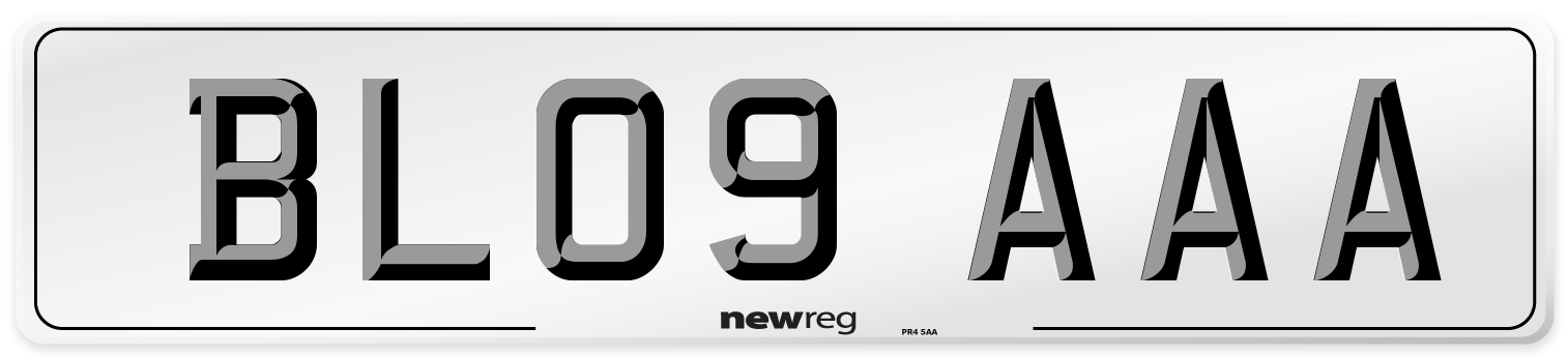 BL09 AAA Number Plate from New Reg